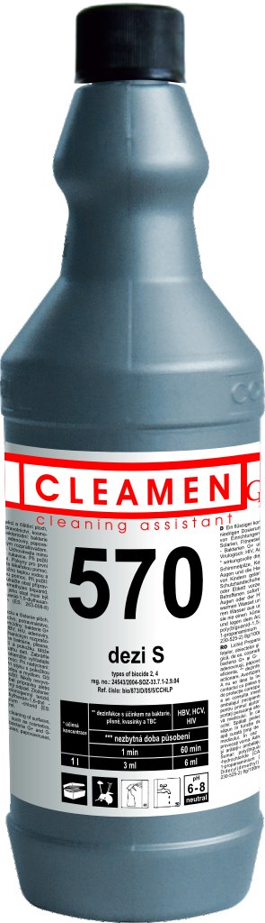 CLEAMEN 570 dezi S (solária, sauny) 1 L