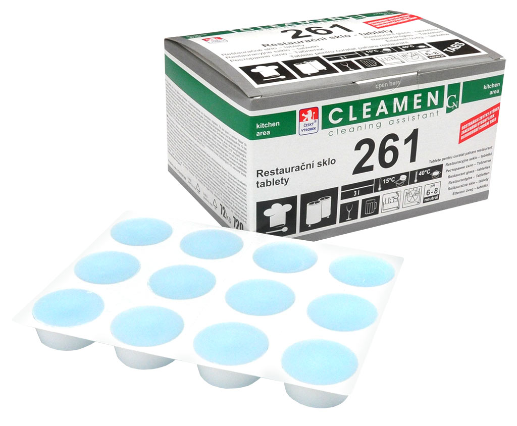 CLEAMEN 261 restaurační sklo - tablety 720 g
