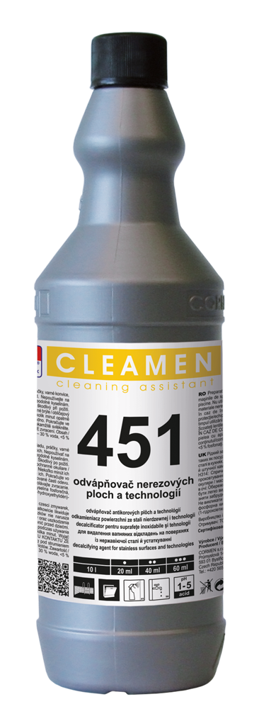 CLEAMEN 451 odvápňovač nerezových ploch a technologií 1,2 kg